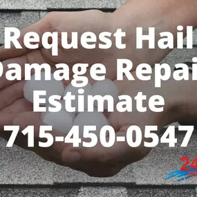 Pictured here is a hail damaged roof in Luck, WI.  As your local Luck roof contractor, we understand that many homeowners don’t know their roof experienced hail damage for a variety of reasons.