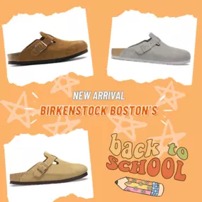 Get them while you can! New Birkenstock Boston's have hit the shelves, just in time for back to school, in store only! ????????✏