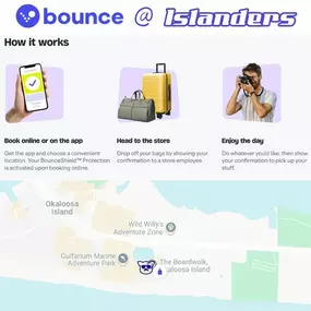 Carrying around baggage is tough, let us lighten your load! We are now partnered with bounce as a luggage storage service location. ????????