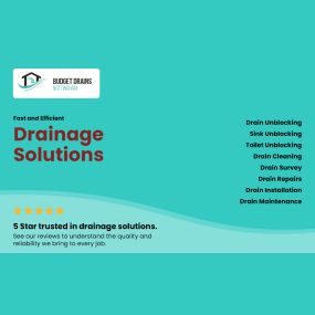 A overview of Budget Drains Nottinghams services and 5 start rating