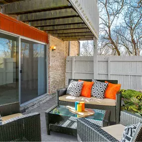 Patio at The Bridges at Foxridge