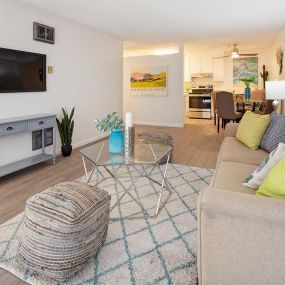 Living Room at Marine View Apartments