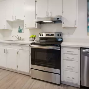 Kitchen at Marine View Apartments