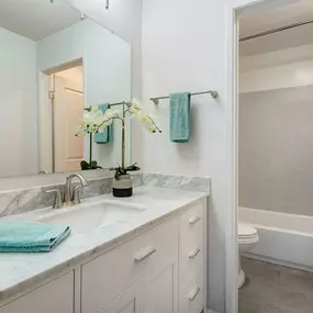 Bathroom at Marine View Apartments