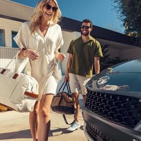 Couple with their new Hyundai