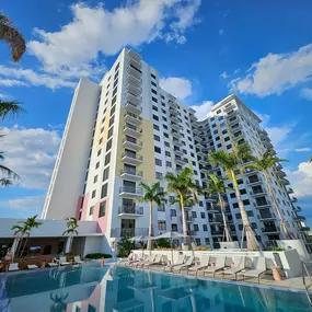 We are located on the top floor of Modera