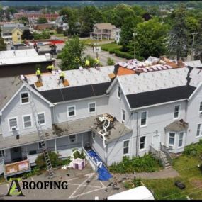 Residential roofing workers by AZ Roofing