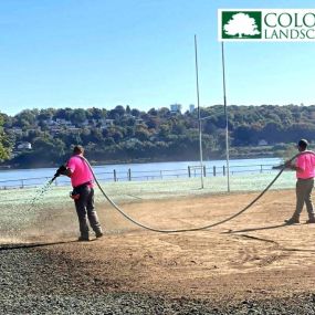 Hydroseeding service by Colonel Landscaping