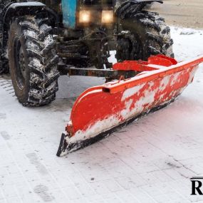 Commercial Snow Plowing services by Roberts Property Management LLC