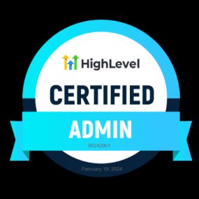 Official GoHighLevel Certified Admin badge for Zette Vision
