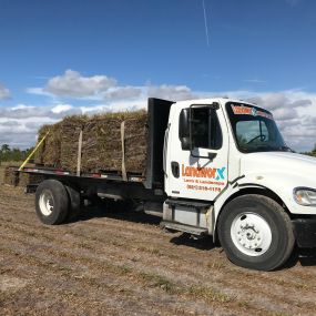 Our Truck Dropping off some new sod! Delivery available. Call today!