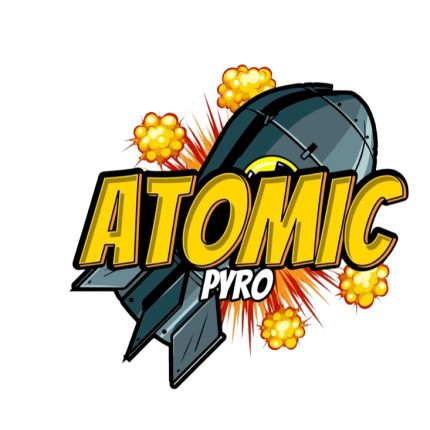 Logo da Atomic Pyro Fireworks