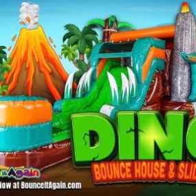 Dino Adventure Bounce House - Bounce It Again