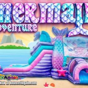 Mermaid Adventure Bounce House - Bounce It Again