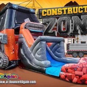 Construction Zone Bounce House - Bounce It Again