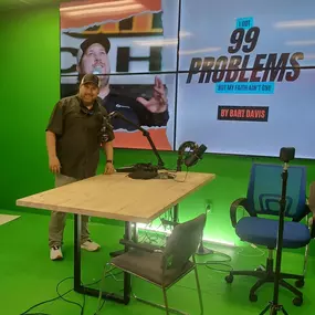 Bart Davis - CEO of View 360 Marketing working on his podcast I got 99 problems but my faith ain't one!