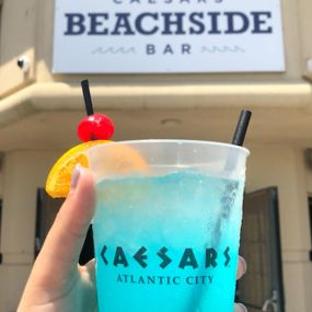 Beachside cocktails at Beachside Bar in Caesars Atlantic City Hotel & Casino.