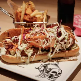 Try our Catfish Po' Boy at Guy Fieri's Tunica Kitchen + Bar in Robinsonville, MS at Horseshoe Tunica - 7 Days a Week!