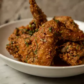 Creole Fried Chicken at Nina's Creole Cottage at Caesars New Orleans in the Heart of the Quarter, Open 7 Days a Week.