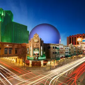 Silver Legacy Resort Hotel & Casino in Reno, NV - Exterior Night Shot