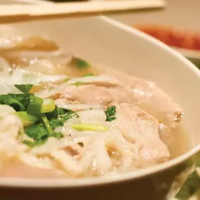 Enjoy a made-to-order Beef Pho at 2Geaux Pho Bar in Harrah's New Orleans. Visit 2Geaux Pho Bar to grab a made-to-order Vietnamese meal. Enjoy Pork Spring Rolls, Beef Pho, Banh Mi or Bun Bo Hue all with quick and easy pick up so you can snack and get back to the excitement at Caesars New Orleans. Have a craving for comfort food? 2Geaux Pho Bar offers convenient Vietnamese classics until 1 AM Friday through Sunday. Step up to the counter and be greeted by Mrs. Phi for friendly service with a smile