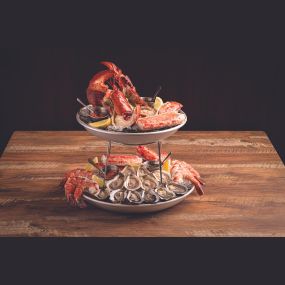 Peter Lugar Steakhouse Shellfish Tower available at Caesars Palace in Las Vegas