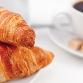 Coffee & Croissant at Tazza Caffé in Caesars Atlantic City.