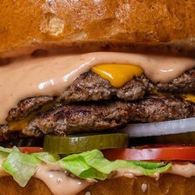 Burgers at AC Snack Shack in Caesars Atlantic City.