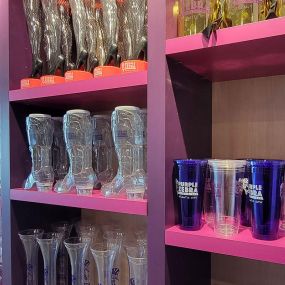 Souvenir cups at Purple Zebra Interior in Tropicana Atlantic City.