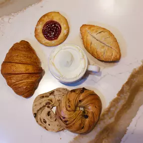 Coffee that kicks, pastries that please. Find Chef Emeril Lagasse's cozy corner for exceptional coffee and pastries inside Caesars New Orleans near the Canal Street Entrance for a morning pick-me-up. Here, coffee isn't just a pick-me-up; it's a sip of comfort. Our pastries aren't just baked goods; they're crafted with heart and soul. Stop by to get some work done, or grab a cup to go.