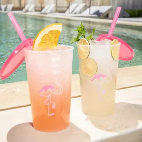 All-New Go Pool at Flamingo Las Vegas Two Flamingo Fizz Cocktail Cucumber Splash Cocktails