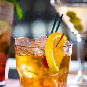 Cocktails at Center Stage in Harrah’s Lake Tahoe.