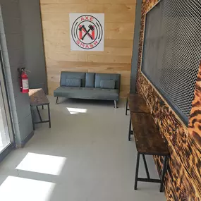 Axe throwing 
Date night
smash room
rage room
lobby