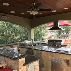 Custom Built Outdoor Kitchen Countertop Company In San Antonio