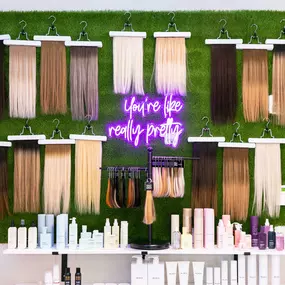 Hair Extension Hair Wall