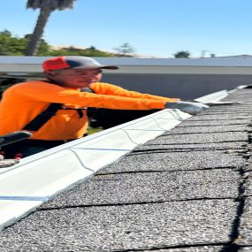 shingle roof gutter installation