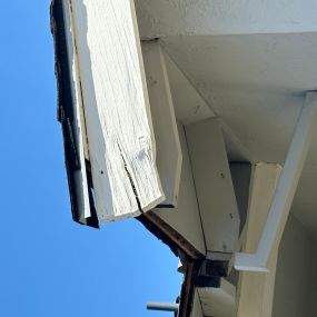 roof inspection prior to gutter installation, damage roof support