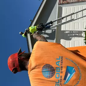 Supervising safety for gutter installation