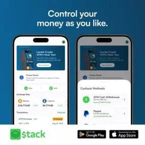 Stack is the easiest and most secure way to buy and sell cryptocurrency with cash across the United States. Whether you're at home or on the go, Stack allows you to instantly convert cash to crypto or crypto to cash at over 40,000 retail locations and more than 20,000 ATM kiosks. With no bank account required and no custodial risk, Stack is the fastest way to access digital assets like Bitcoin, Ethereum, Litecoin, Dogecoin, and Tether using only cash.
As a non-custodial cryptocurrency exchange, 