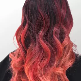 Top Hair Salon in Linthicum Heights, MD For Vivid Balayage - Red and Orange Hair