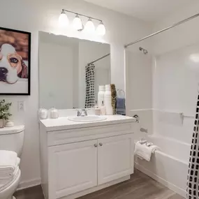 Bathroom with tub