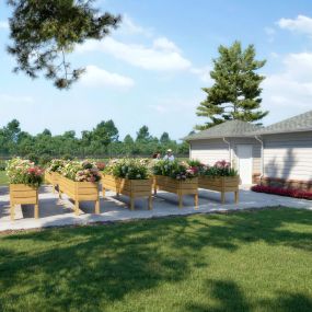 Community Garden Rendering at Haven at Congaree Pointe 55+ Apartments