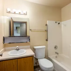 Bathroom at Altamont Apartments in Rohnert Park, CA 94928