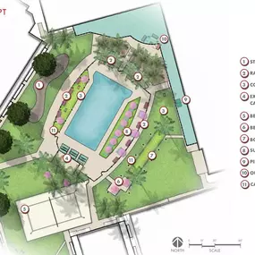 a map of the apartment complex