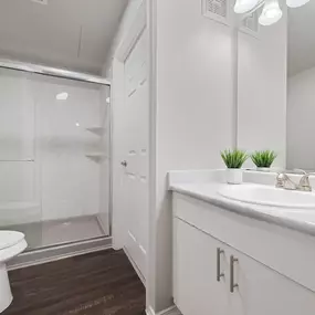 spacious bathroom with bathtub