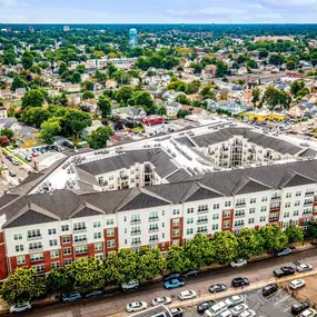 Aerial view of the property