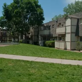 playground area and one of the buildings
