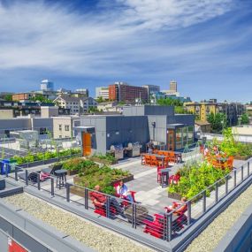 Rooftop terrace at Decibel on 12th in Seattle