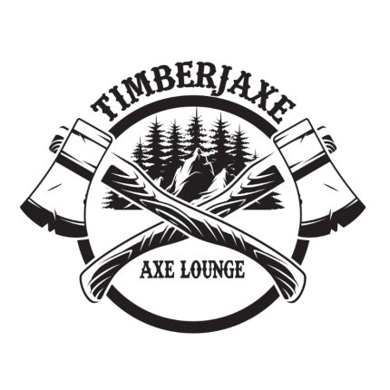 Logo da Timberjaxe Axe Throwing Lounge