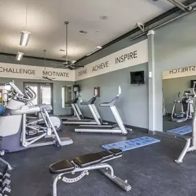 Gym at Overlook at Stone Oak Park Apartments